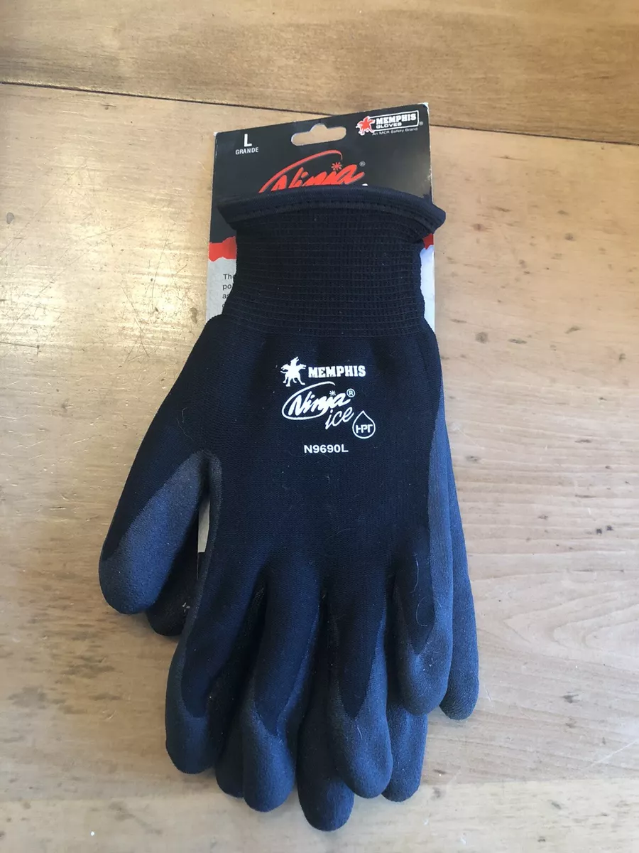 Memphis N9690L Ninja Ice Gloves Insulated Dual Shell HPT Coating Cold Sz.L  -NWT