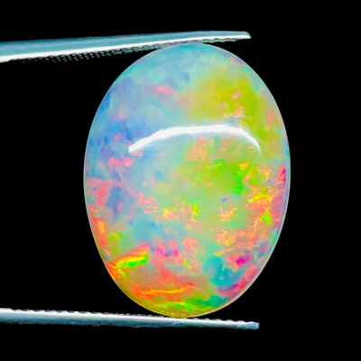 9.97 Cts Zertifiziert Natürlich Äthiopische Opal Riesiges Flashy Welo Feuer Lose