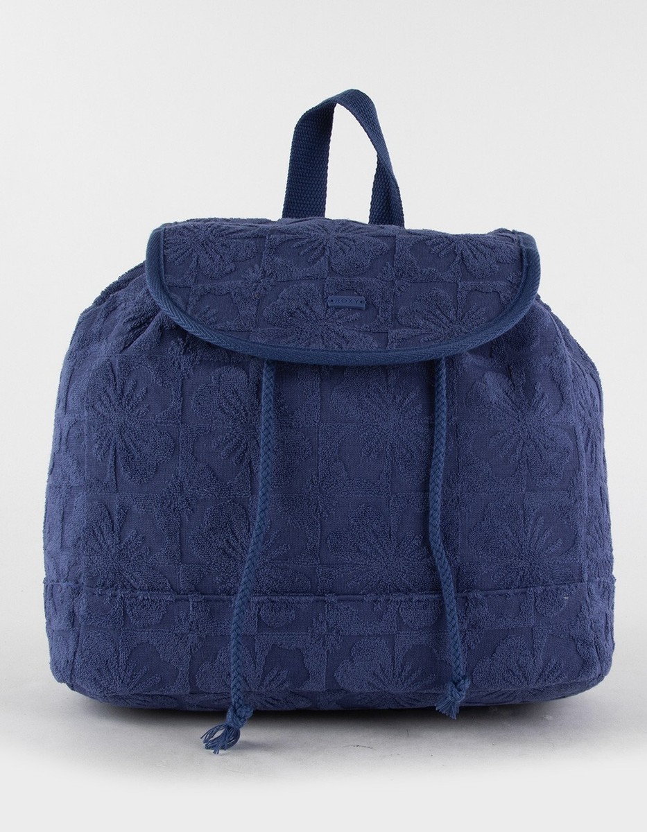 ROXY Bliss Blue Full Terry Cloth Small Backpack/NWT Roxy Bliss Full Small Backpack – BaseNZ main image 3