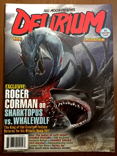 Delirium: #8, 2015 - US Magazine / Roger Corman, Cujo, Melanie Robel, Bailey Jay