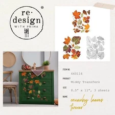 Crunchy Leaves Forever | Middy Decor Transfers | Redesign with Prima  Fall