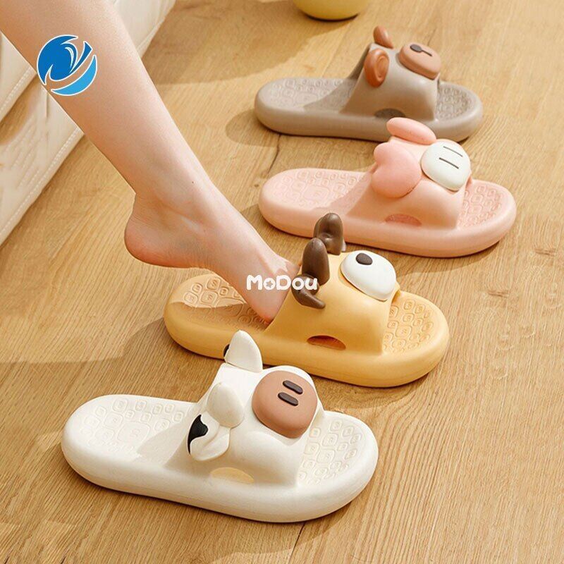 PANTOFOLA D’ORO Carine pantofole mucca forma cartone animato ciabatte da donna per esterno morbide antiscivolo bagno
