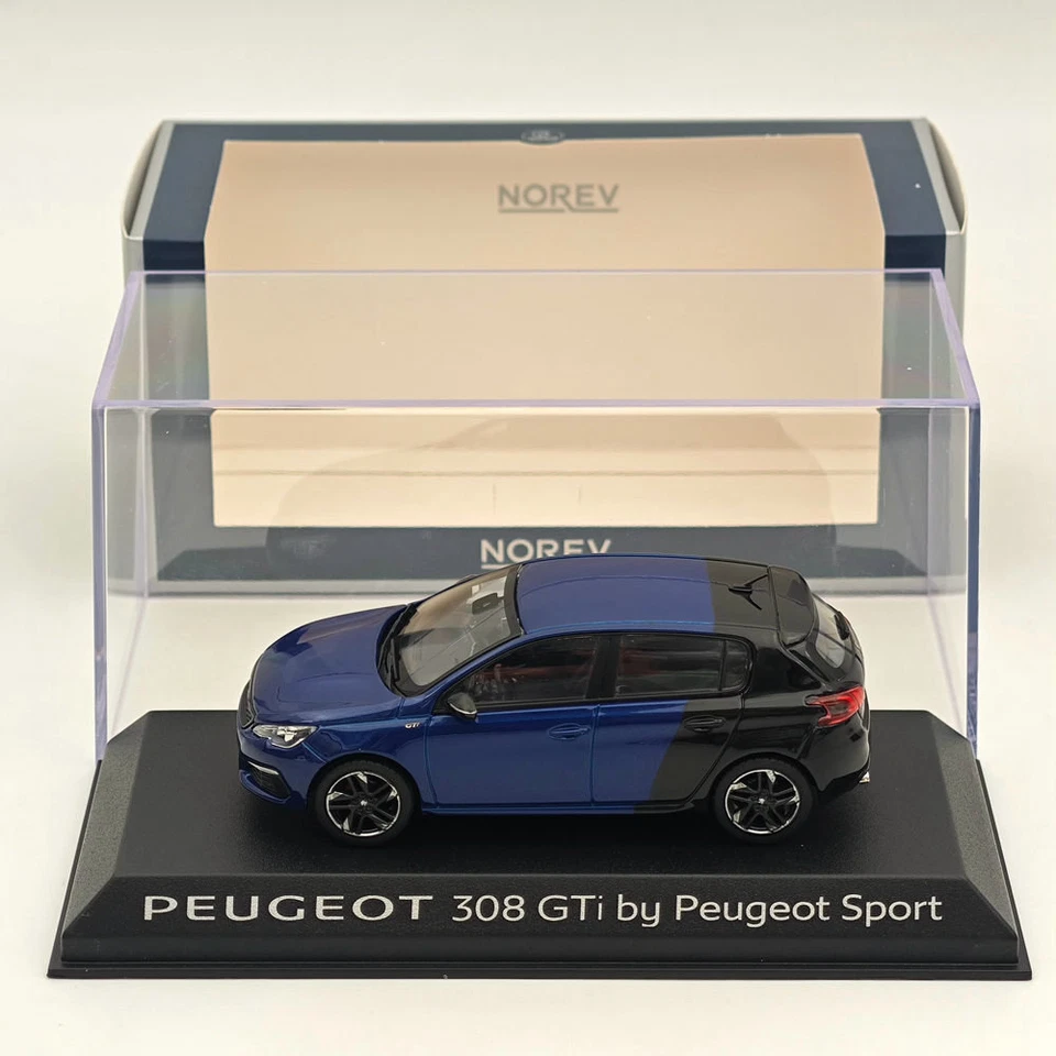 Norev 1/43 Peugeot 308 GTi SPORT VERSIO Blue/BLACK Diecast Models Car Collection - Photo 4/4