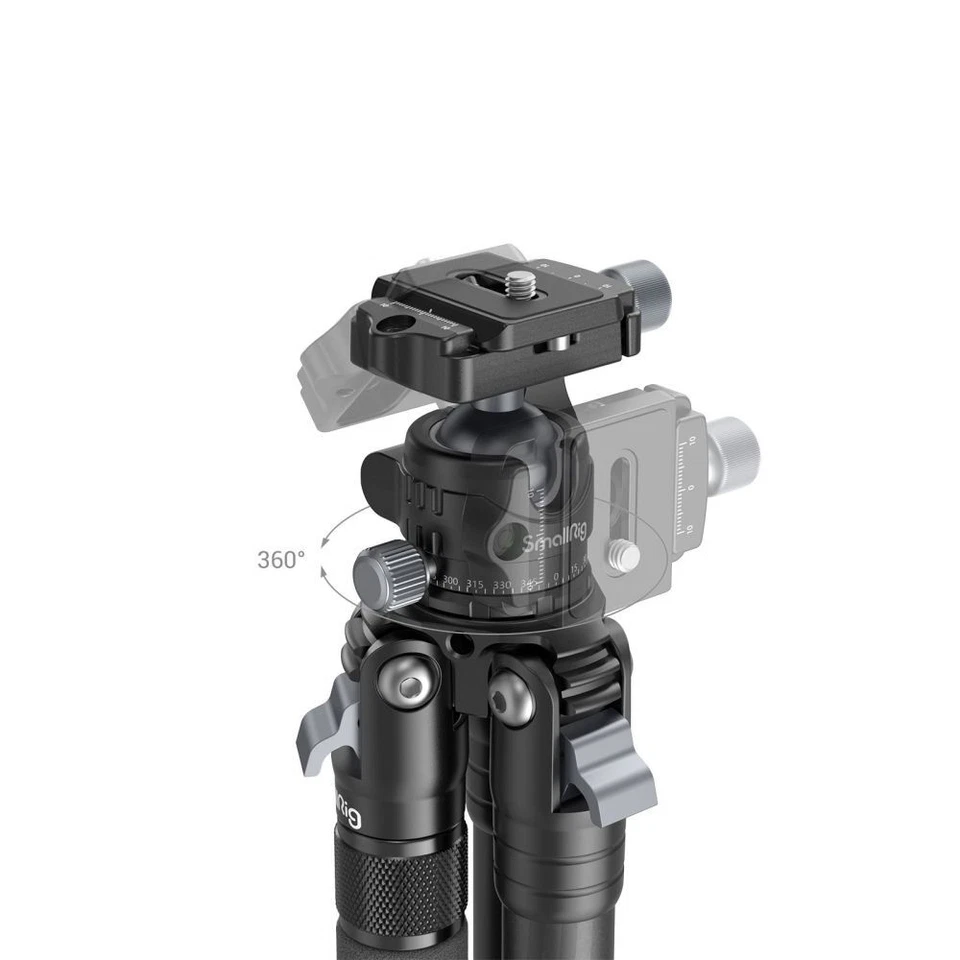 SmallRig Carbon Fiber Tripod (Arca-Swiss) AP-10 with flip locks, Max Load 12kg - Image 2 of 4