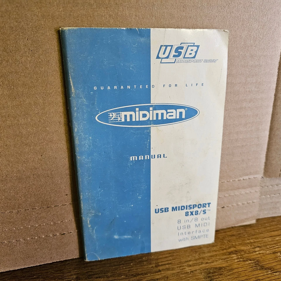 midiman USB midisport 8x8/S Midi Interface with SMPTE Manual Guide man sport - Image 3 of 4