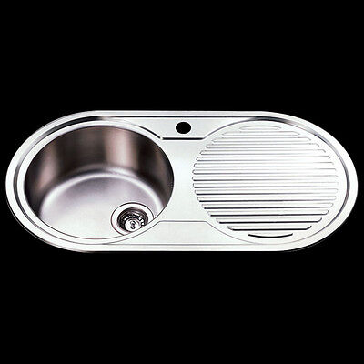 Single Bowl Drainer 915x485, Stainless Steel Sink Round Bowl And Drainer