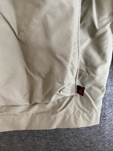 Woolrich Jacke Mantel Herren XL Beige Schiefer gefüttert Vollreißverschluss Knopfdruck Nylonwolle - Bild 12 von 21