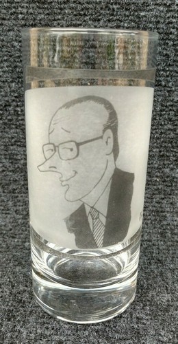 RARE VERRE dessin Jacques CHIRAC par Jacques FAIZANT - Picture 2 of 10