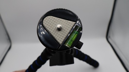 TRIPOD UNIVERSAL MINI BENDIBLE LEGS FULL ADJUSTABLE LEVEL TOP BLUE/BLACK - Picture 3 of 5