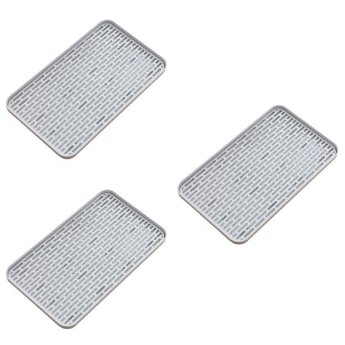 3 pcs Draining Board Double Layers Rectangular Rack Kitchen Drip Tray (Size - Picture 10 of 12