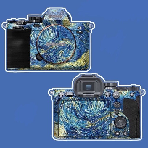Camera Skin Body Lens Wrap Protection Film Coat for Sony Canon Nikon Van Gogh - Picture 2 of 9