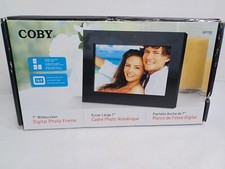 COBY DP700 BLACK WIDESCREEN 7" USB Plug Play LCD Digital Photo Frame Refurbished