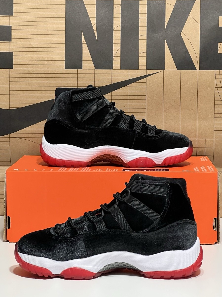 Nike Air Jordan 11 Retro Bred Velvet DB5457 061 Women's Size 5.5