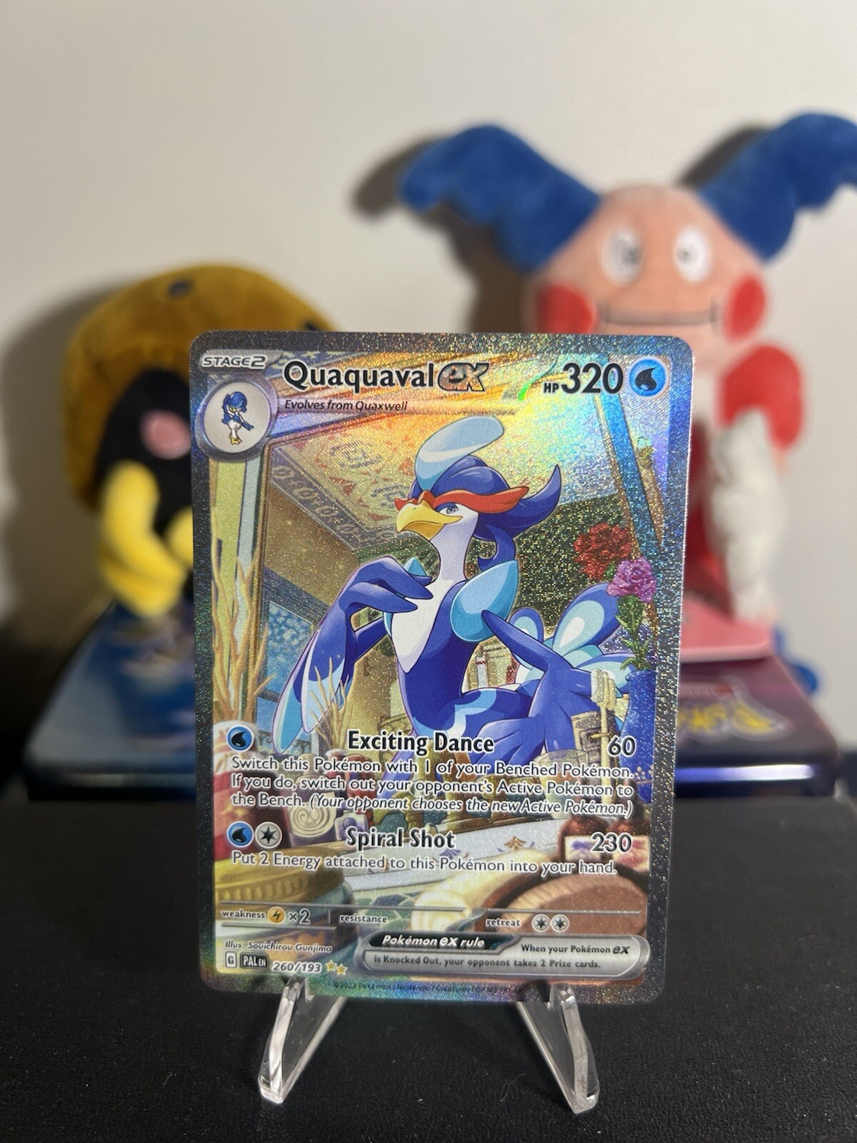 Quaquaval ex 260/193 Special Illustration Rare Sv02: Paldea Evolved Pokemon TCG 