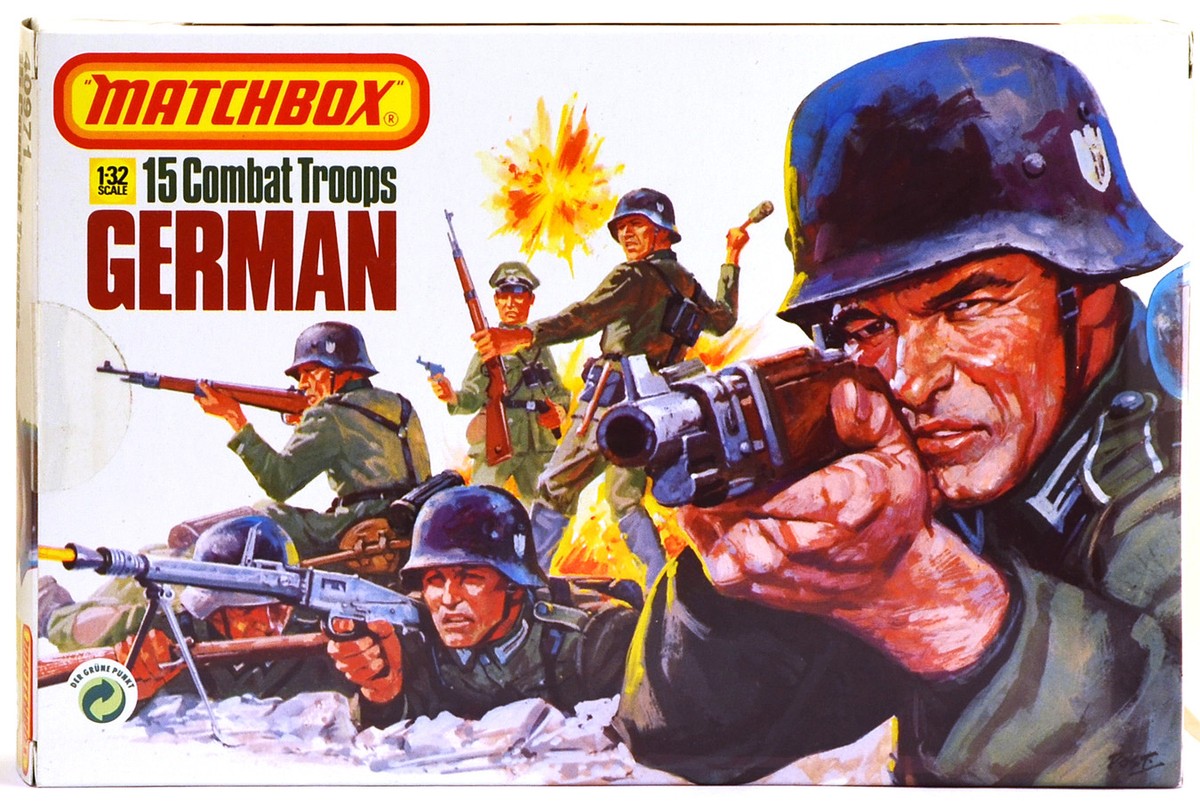 1983 Original Matchbox # 40971 WWII German Infantry - 15 54mm