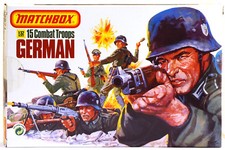 1983 Original Matchbox  40971 WWII German Infantry - 15 54mm figures - mib