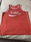 Coca Cola Coke Vintage Unisex Tank Top Red Size L