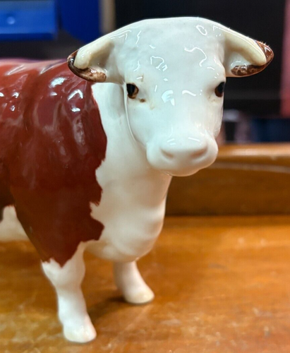 Lovely Rare Vintage Beswick CH of Champions Hereford Cow Porcelain Figurine SU14 - Picture 5 of 23