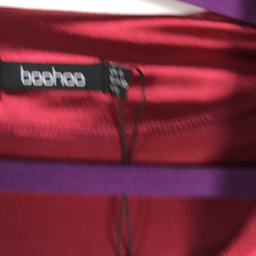 NWOT Boohoo Womens Square Neck Party Dress Plum Red Sz US 6 Stretch Fitted - Bild 5 von 9