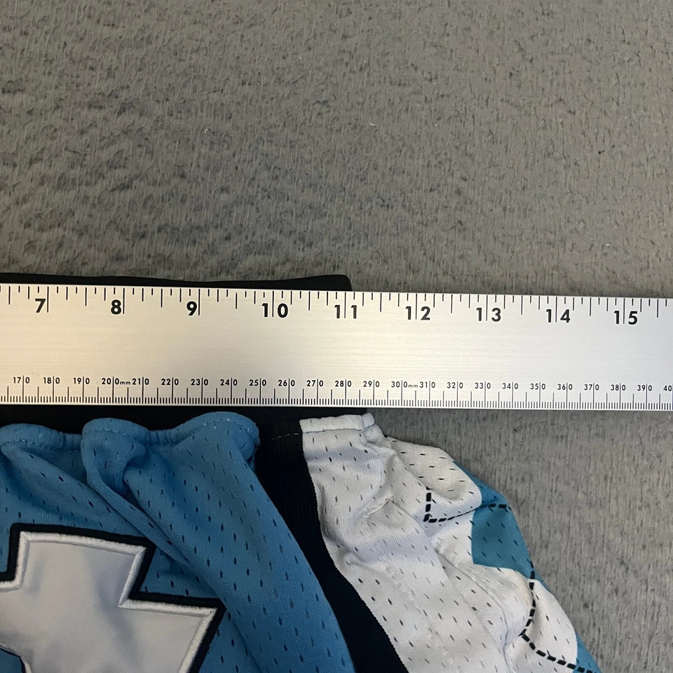 Pantalones Cortos Just Don UNC Carolina del Norte Para Hombre Talla Pequeña Azul Hecho en EE. UU. *LEER Foto 3 de 4