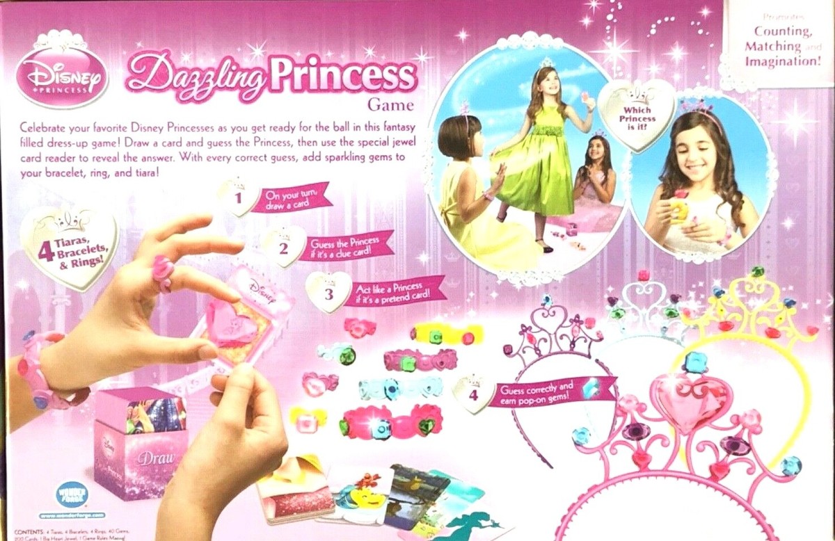 Disney Dazzling Princess Game Replacement Pieces - Tiara, Ring