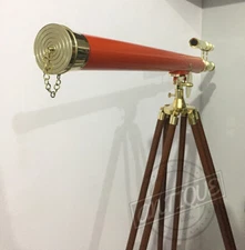 Vintage Sea Light House/Office MARINE TELESCOPE DOUBLE BARREL TITANIC SHIP