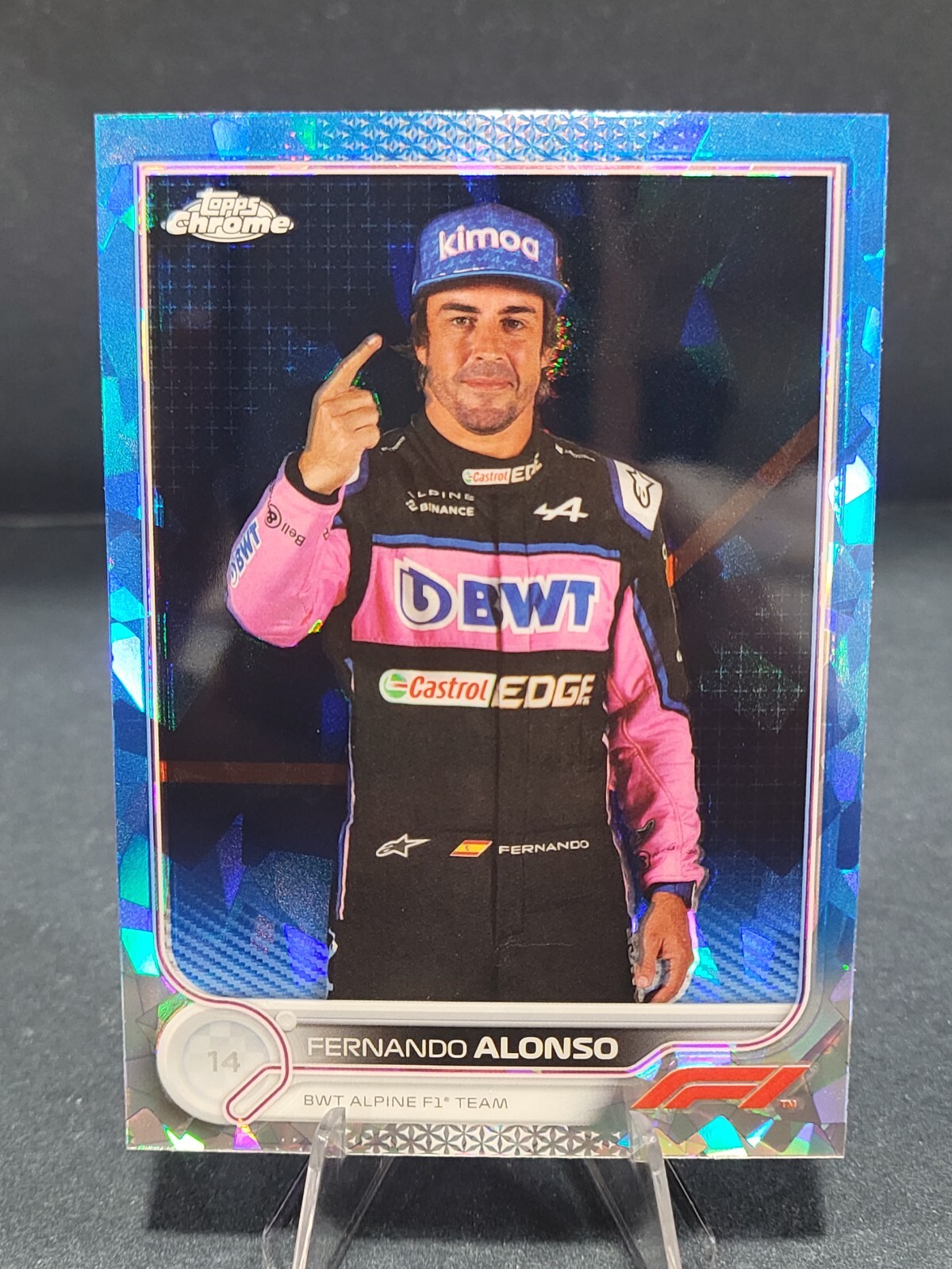 2022 Topps Chrome Formula 1 Sapphire Fernando Alonso #13 F1