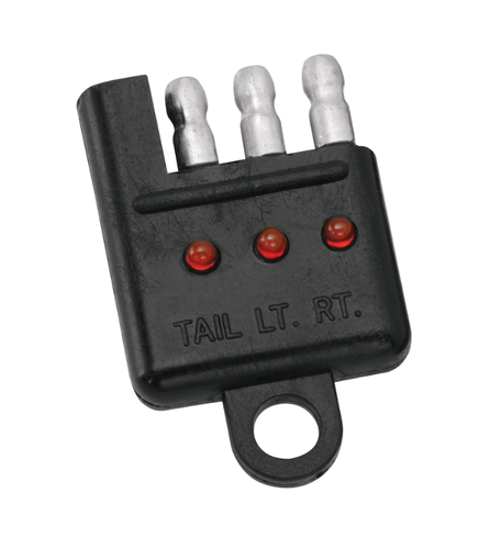 Draw-Tite Trailer Wire Plug Tester 4-Flat Car End Tester w/LED Display 20114 - 第 1/3 張圖片