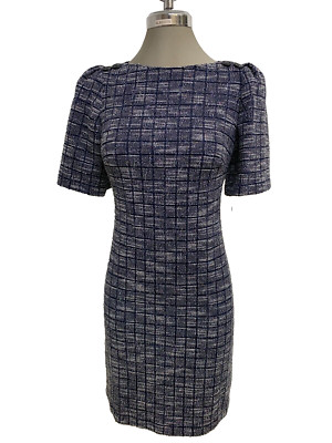 Calvin Klein NWT Modern TWIGLIGHT Tweed Fabric Shift @ Work Dress size 4