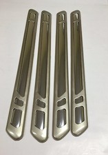 4 Pcs Gold Front Rear Feel Bumper Guard Scratch Corner Protector Molding K008