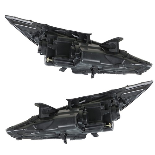 Par de faros esquineros ámbar carcasa cromada izquierda+derecha para Hyundai Sonata 2011-2014 - Imagen 3 de 12