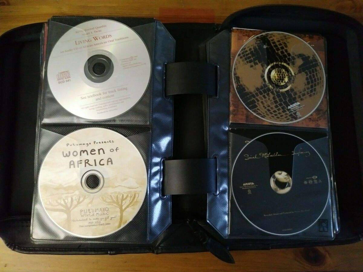 CD Book Black 56 Used CDs 36 Empty Slots Various Artists CD Book Black 56 Used CDs 36 Empty Slots Various Artists