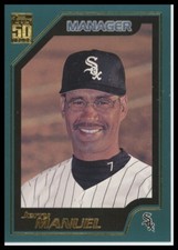 2001 Topps #327 Jerry Manuel Chicago White Sox