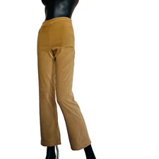 Bisou Bisou Pants Striaght Stretch Zip Size 4 Tan Vintage