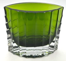 Swedish Vase Gunnar Ander Alsterbro Lindshammer Green Ridged 1960's