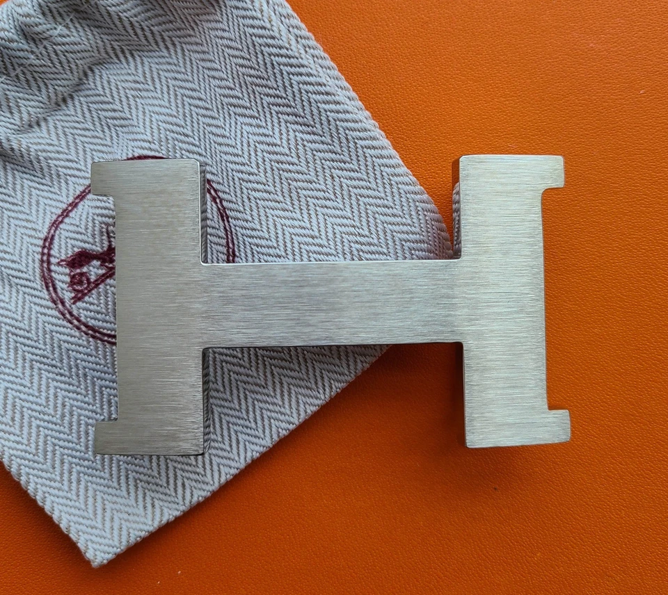 Hebilla de cinturón Constance cepillada plateada 38 mm H Foto 4 de 4