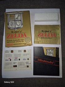 The Legend of Zelda NES Complete Game with Map and Instructions Manual