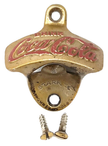 WWII Era Cast Iron Advertising Bottle Opener Coca Cola Starr X New Arrival