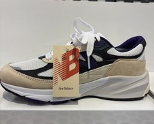 New Balance 990v6 Made in USA Teddy Santis White Black Plum U990WB6 Mens SZ 13