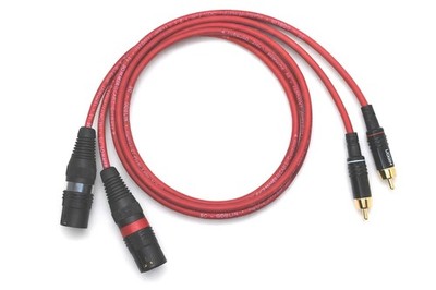 Sommercable -Goblin- Audiokabel RCA zu XLR male. Kompakt. Klangstark. Rot.