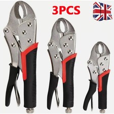 3 Piece Heavy Duty Grip Wrench Set Vice Locking Lock Pliers Mole Grip Tool Kit