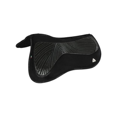Acavallo Spine Free Gel & Memory Foam Half Saddle Pad   Size 2, Black