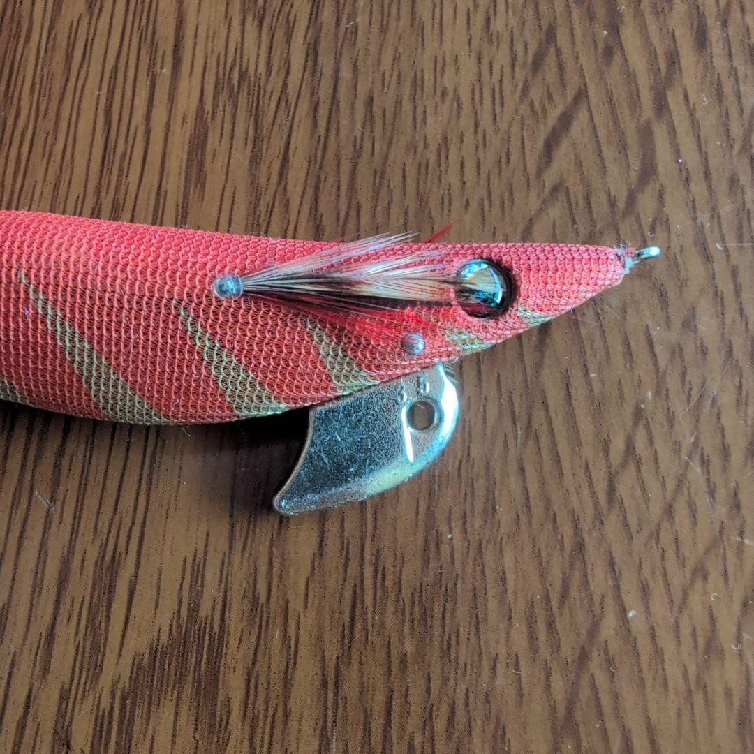 Daiwa Hard Egi Lure Red Gold Accents Realistic Action Fishing Tackle - Image 8