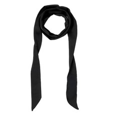 Soft Black Scarf for Women Dress, 76Inch Long Solid Ribbon Chiffon Decorative
