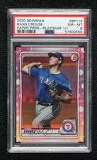 2020 Bowman Prospects Platinum 1/1 Hans Crouse #BP-119 PSA 8 6m7