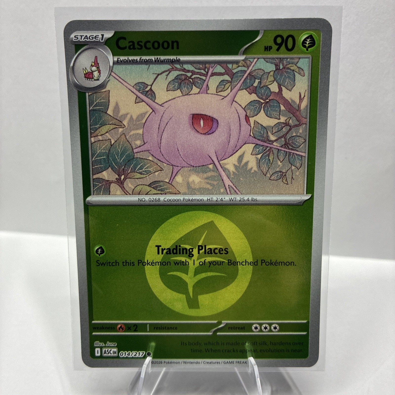 Cascoon (Energy Symbol Pattern) 014/217 Me: Ascended Heroes Reverse Holo