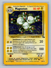 Magneton (11) Unlimited Holo Holo Rare Fossil 11/62 MP on eBay