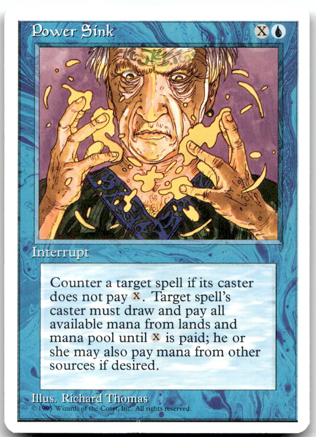MTG Power Sink Fourth Edition 4ED #93 common LP VINTAGE! HOT!