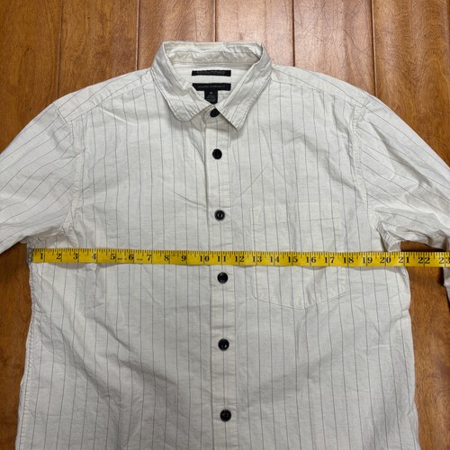 Camicia uomo Banana Republic cotone biologico sgusciata vestibilità standard con bottoni taglia M - Foto 9 di 10