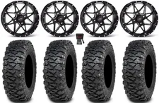 ITP Tornado 15" Wheels Black 30" Savage XT Tires Kawasaki Mule Pro FXT  KRX